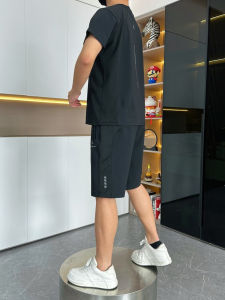 Quần Short Nam Mùa Hè Siêu Mỏng Lưới Hở Thoáng Mát Tay Ngắn B2008 Quần Áo Nam Thời Trang Thường Ngày Ống Đứng Thêu Cạp Vừa