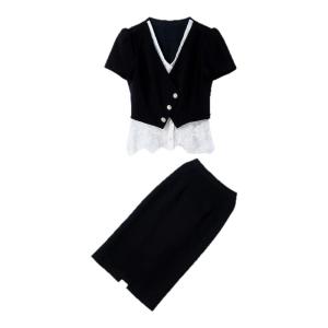 French Elegant Slim Lace Two-piece Outfit