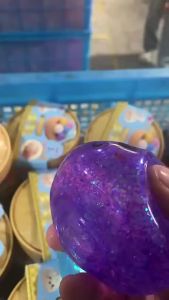 Potdemiel | Glitter Dumpling Squishy with Box Dumplings Sensory Squeeze Toy for Stress Relief ASMR Children Adult Birthday Gifts Party Favor