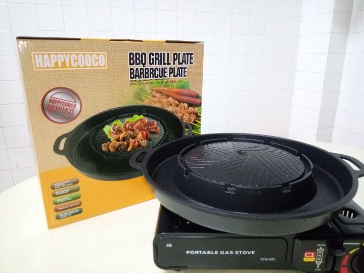 [THAI STYLE] 34CM BBQ GRILL PLATE/BARBRCUE PLATE (NONSTICK) Lazada