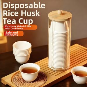 Biodegradable Thicker Rice Fragrance Tea Cups
