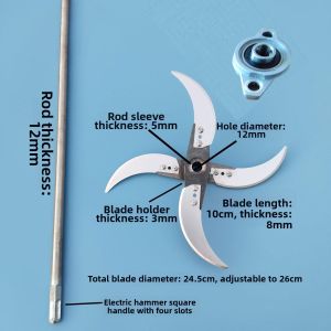 Hand Drill Modified Forage Cutter for Household Livestock Feed Processing