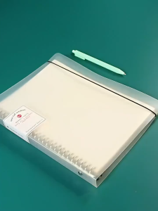 A5/B5 Loose Leaf Binder Notebook Refillable Translucent PVC Binder Protector Cover Notebook Ring Binder 60 sheets Detachable
