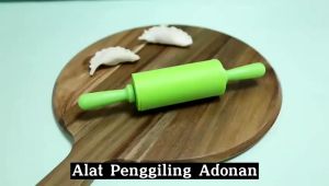 ( BISA COD ) PROMO Rolling Pin Silikon Penggiling adonan Baking Accessories / Penggilas Adonan Silikon Anti Lengket / Penggiling Multifungsi Serbaguna / Rol Putar Pemipih Penipis Olahan Kue Pizza Dough Rolling Pin Penggilas Kulit Pastel Anti Lengket