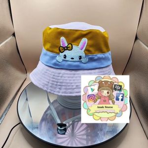 Bucket bayi anak laki perempuan gambar kelinci beruang lucu usia 1 bulan - 8 tahun bisa bordir nama