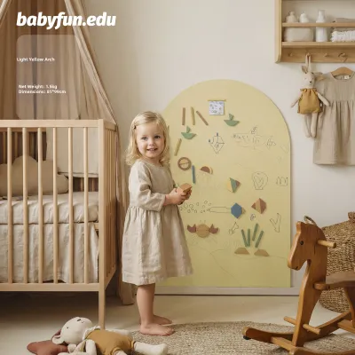 Babyfun Childrens Room Multi-functional Magnetic Doodle Wall Stickers Arch House Magnetic Absorption Toy Blocks Kindergarten