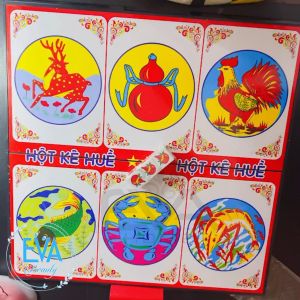 Bộ Đồ Chơi Bầu Cua Tôm Cá Với Bàn Chơi Nhựa Gấp Cao Cấp