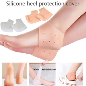 1/2Set Silicone Heel Protection Cover Moisturizing Care Foot Protection Pad Soft Silicone Moisturizing Socks Breathable Heel Pad