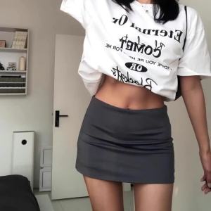 Váy Tập Yoga Ôm Dáng Nữ Cạp Cao Kiểu Dáng Thể Thao Mini Có Lớp Lót Đa Năng Váy Ngắn Mùa Hè