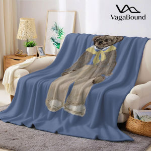 Beast Kingdom | Preppy Bear Printed Blanket Suitable for Sofas Beds Offices Travel Camping Chairs Warm Plush Blanket