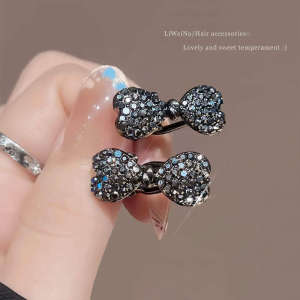 Delicate Full Crystal Bow Hair Clip