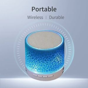Wireless Speaker Bluetooth-compatible Mini Speaker LED TF Card Outdoor Sound Box for All Smartphone Car 3D Stereo Music Surround