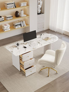 Minimalist Modern Italian Style Luxury Metal Office Desk for Beauty Salon Doctor Consultation Room Designer Book Desk