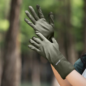 BILLI ZILLY | Womens Summer Thin Breathable Ice Sleeve Gloves Outdoor Cycling Driving UV Protection Anti-Slip Mid-Length Slip-On Gloves