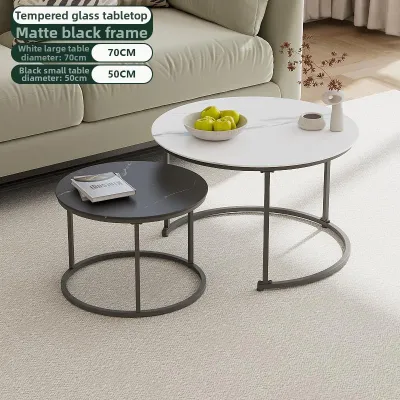 AYIJIE | Luxury Minimalist Style Extensible Glass Coffee Table