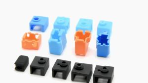 Bao Silicon Cho Thanh Nhiệt Máy In 3D - Phù Hợp Với E3d V6 V5 Volcano PT100 Ender3 S1 CR10 MK8 CR6 SE - Ống Silicon Bảo Vệ Hotend - Bộ 3/5/10 Cái