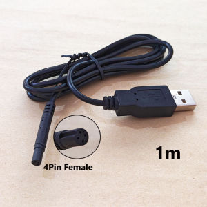 USB 2.0 Male to 4Pin Male/Female Cord Car Rear View Vehicle DVR Camera Extension Connector Cable Cord HD Monitor Camera Wire 1M