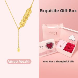 Money Prosperity Flashy Gold Necklace Authentic Gold