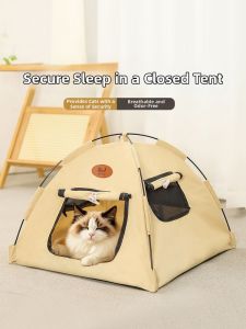 MAOGUANJIA | Four Seasons Pet Tent Half-Enclosed Washable For Small Dogs
