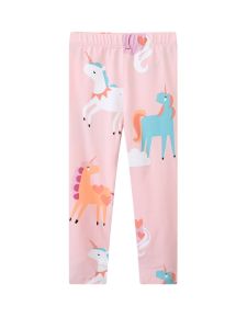 Spring Summer New Style Baby Girls Printed Elastic Long Pants Cotton Bottom Trousers Outdoor Wearable Toddler Kids Clothes