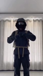 Hoodie Zipper Pria Lengan Panjang dengan Masker - Gaya Sporty Casual