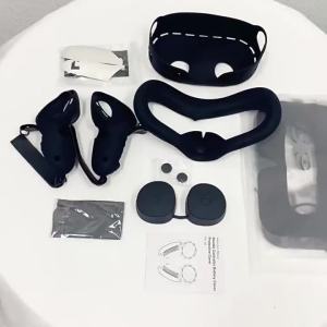 7in1 VR Accessories Kits for Meta Quest 3S Silicone Protective Cover VR Headset Lens Cap Protection Case for Meta Quest 3S