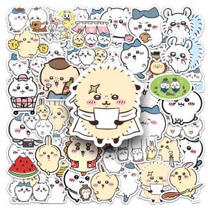 Bandai | 50PCS Cute Jiikawa Cartoon Stickers for Decorating Notebooks Journals and Stationery Kids Gift Doodle Stickers