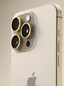 IMOS for Iphone16 Pro Max Sapphire Stainless Steel Titanium Alloy Camera Lens Protective Film