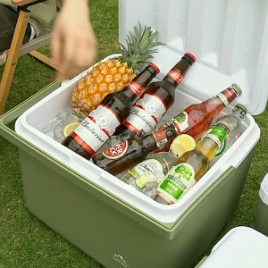 กระติกน้ำแข็ง 6L/10L/16L ความจุขนาดใหญ่ กล่องเก็บความเย็น  แคมป์ปิ้ง ปิคนิค แช่เย็น 90ชั่วโมง cooler box