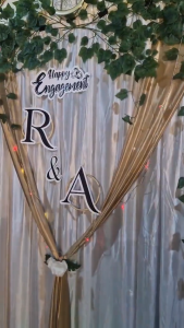 Paket Backdrop Lamaran Ukuran 3Mx2.2M Dekorasi Lamaran Termurah