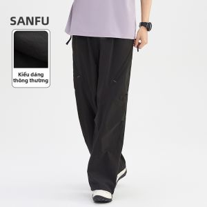 SANFU | Quần Thể Thao Dễ Thở MESH Có Đóng Tàu Răng Sọc Thẳng