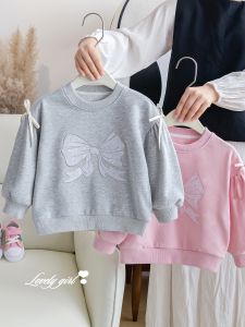 Cute Pink Bow Fall Long Sleeve T-shirt