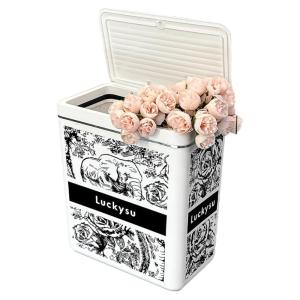 Bathroom Bedroom Toilet Trash Can Cover Household Waste Disposal Bucket High Aesthetic Value Long Tub Shape 17L Capacity