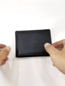 Dompet Mini Pria Kulit 100% Lipat Kecil Tipis Minimalis