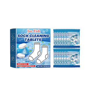 Jue Fish Sock Cleaning Effervescent Tablets Gently Clean Stubborn Stains And Stains Clean Fragrance White Sock Cleaning Tablets