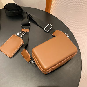 Mini Crossbody Shoulder Bag for Women Black Fashionable Compact Square Handbag Autumn Winter New Arrival Soft PU Leather