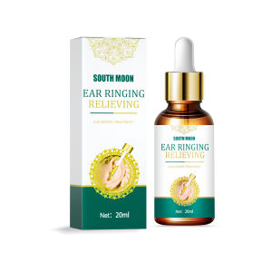 【Hot Sale】South Moon Ear Ringing Relieving Liquid Ear Drops for Tinnitus Deafness Ear Swelling Discharge Otitis Media Fluid Gentle Ear Cleaner Ear Infection Treatment Cleansing Solution Ear Care Liquid Relief Earache Earwax Cleaner Liquid (20ml）