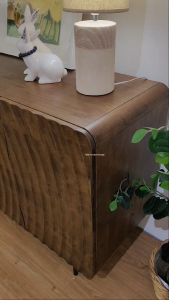 (FREE Installation+Shipping) KBS Adra 5.3FT Full Solid Sideboard / Buffet Cabinet / 4 Doors + 2 Drawers / Elegant  / Mid-Century Modern / 160L x 45D x 85H cm