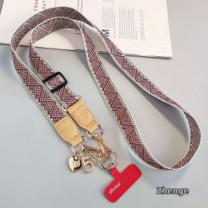ZHENGEGE | Adjustable Comfortable Wide Strap Crossbody Phone Lanyard