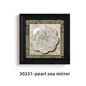 YASISHA | Vintage Style 3D Relief Luxury Home Decor Shell Wall Art