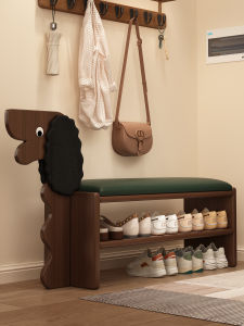 CHUJUN | Creative Wooden Pet Dog Shoe Bench