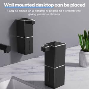 380ML/12.8OZ Touchless Wall Mounted Automatic Senor Soap Dispenser 4 Levels Adjustable Hand Sanitizer Pump Dish Washing Machine