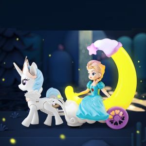 [MUA 2 GIẢM 5%]Lồng đèn pin trung thu Elsa Pony Búp Bê Barbie Công Chúa Nhật Bản 30cm có đèn nhạc