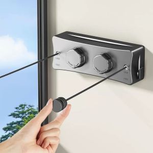 Invisible Adjustable Drill-Free Clothesline