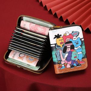 Cartoon Animation Card Holder Cute Womens Anti-Degaussing Small Men Card Holder Ultra-Thin Card Holder Driving Change Card Slot