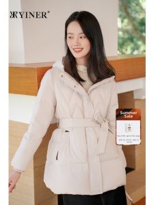 Thickened Waist-Tied Warm Quilted Jacket