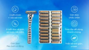 Dao Cạo Razor Blade Kèm 20 Lưỡi Dao/Bộ 10 Dao Cạo Râu Kép/ Bộ 6 Dao Cạo Râu Dùng 1 Lần- Hàng Nhập Khẩu
