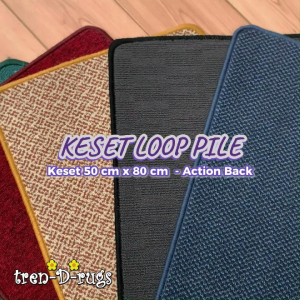 Keset kaki jumbo polos aesthetic 50 cm x 80 cm motif modern bulu alas lantai depan pintu masuk kamar mandi tidur dapur kitchen mat minimalis - NMs