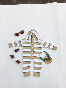 jumsuit rajut bayi lembut NEWBORN usia 0-6 bulan
