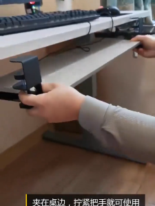 Ergonomic Clamp-On Keyboard Tray | Under Desk Sliding Extension Board | Space-Saving Drawer